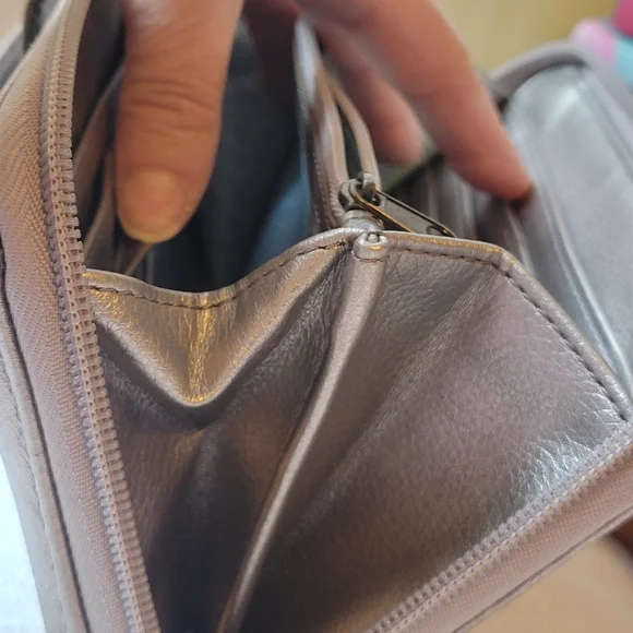 the sak Metallic Silver Wristlet Wallet - Picture 5 of 6